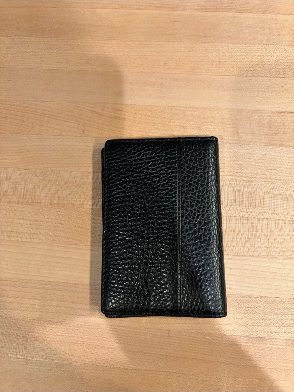 Grams 28 Black Leather Men's Bifold Cardholder Wallet
